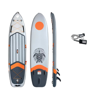 Planche de SUP gonflable personnalisée fabriquée en Chine, service OEM, ensemble complet d'accessoires, modèle JADE 196, 3 ailerons, 9 kg, portable