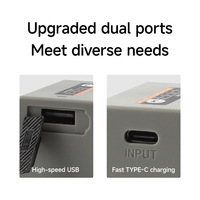Batterie d'appareil photo OEM/RingTeam NP-FV100 Type-C avec décodage intelligent, sans messages d'erreur, double ports USB-C/USB, compatible avec Sony NP-FV100D