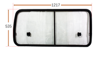 Ensemble de vitres latérales pour Nissan Caravan E24 BUS 1994, marque Lizhong, modèle neuf LZ-E26-75A