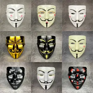 Hacker Mask V For Vendetta Mask Wholesale Halloween Cosplay Costume Party Props Mask