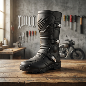 Nouveautés, chaussures de moto en cuir personnalisables, imperméables, respirantes, unisexes, toutes saisons, service OEM, faible MOQ - Product Image 3