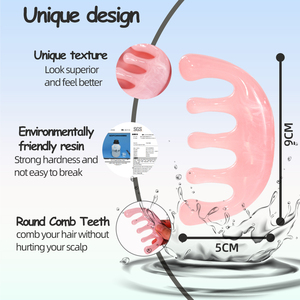 Förderung des Haarwuchses und der <span class=keywords><strong>Massage</strong></span> Linderung von Kopfschmerzen Fünf Zähne Rundkopf harz Gua Sha <span class=keywords><strong>Massage</strong></span> Kamm Kopfhaut Meridian <span class=keywords><strong>Massage</strong></span> kamm - Product Image 2
