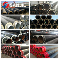 Tuyau d'isolation vapeur moderne enterré directement, écologique, pour usage municipal, avec gaine 3PE, laine de verre et acier pré-isolé