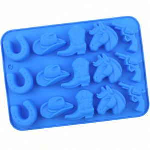 Moule en silicone écologique personnalisé avec logo, 15 cavités, forme chapeau de cowboy, pour gâteau, dentelle traditionnelle, fleur, OEM/ODM - Product Image 3