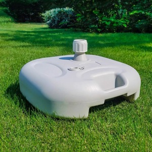 Meubles <span class=keywords><strong>de</strong></span> patio extérieur Résine Marbre <span class=keywords><strong>Fonte</strong></span> Plastique Rond Rempli d'eau Plage Jardin <span class=keywords><strong>Parasol</strong></span> Base avec poignées - Product Image 6