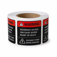 Étiquettes personnalisées durables pour équipements industriels, résistantes aux intempéries, en polyester PET, résistantes aux rayures et aux UV, autocollants de signalisation de sécurité