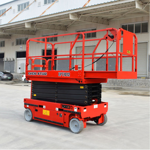 Nhà Máy Giá 4-16m tự hành điện di động Scissor Lift thủy lực nâng giàn giáo nền tảng - Product Image 3