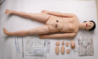 Maniquí de Enfermería Masculino Multifuncional Avanzado H1, Simulador de Cuerpo Completo Realista de PVC, Tamaño Real, Certificado ISO, para Escuelas de Medicina