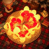 Weihnachts lichterketten mit kreativem Schneemann-und Weihnachtsmann-Design IP65 Whole some Decorative Lighting für Home Window Display