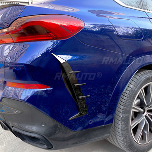 สปอยเลอร์กันชนหลังสีดำเงา ช่องระบายอากาศด้านข้าง ชุดแต่งสำหรับ BMW X6 G06 2019+ แต่งรถ - Product Image 5