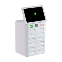 Station de location de batterie externe LCD 12 emplacements 4G + Wifi pour le partage de codes de numérisation Batteries de batterie 5000mah Kiosque de location numérique