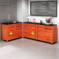 Meuble latéral de salle à manger en fer forgé MY, meuble de préparation de restaurant, rangement, décoration, meuble latéral multifonctionnel, armoire à vin intégrée