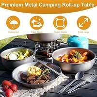 Table de camping pliante en aluminium réglable sur mesure pour la vente en gros – Bureau portable pour cuisine extérieure et pique-nique