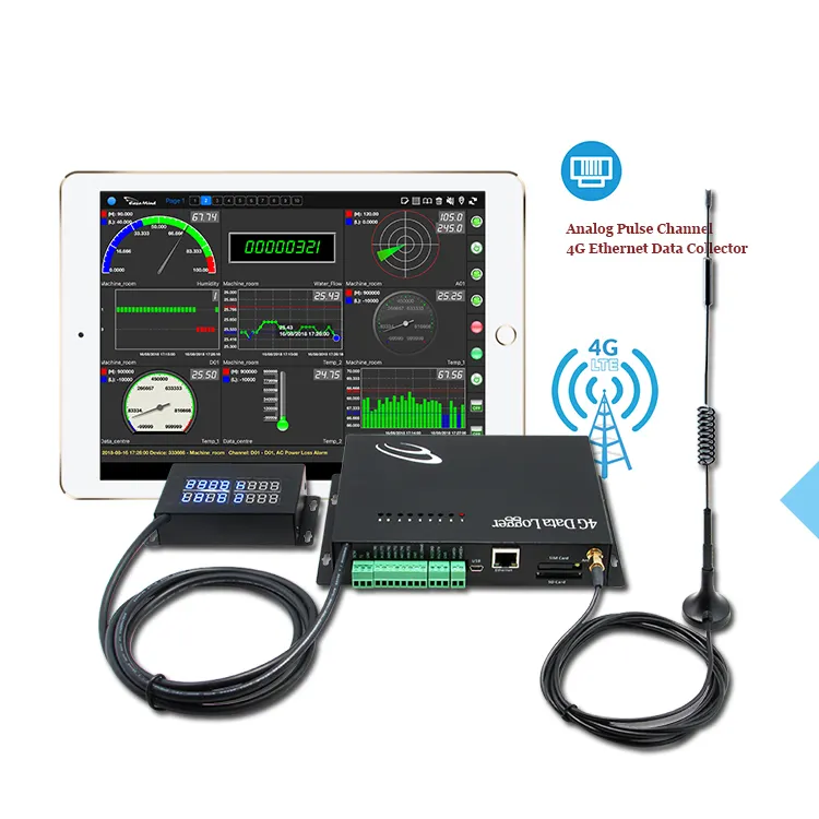 4G M2M Iot GPRS telemetri uzaktan yağmur ölçer nem ve sıcaklık kontrol sıcaklık nem veri kaydedici