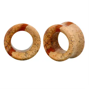 جديد وصول التوصيل Vagin دوامة قرط الاذن المرصع <span class=keywords><strong>0G</strong></span> مجموعة عدادات قياس المغناطيس السائبة الشمع Alargador Orelha حجر الأذن ثقب - Product Image 1