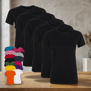 เสื้อยืดผ้าเจอร์ซีย์คอตตอน 100% แขนสั้น สีพื้น ระบายอากาศได้ดี เป็นมิตรกับสิ่งแวดล้อม ไม่เป็นขุย รับออกแบบโลโก้ตามสั่ง OEM เสื้อเปล่า - Product Image 4