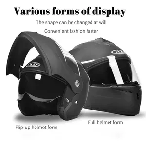 Casque de moto rabattable, moins cher, Rechargeable, casques de sécurité, Dot reveal, ouvert, intégral