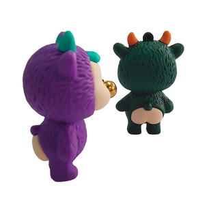 Cute Bubble Blowing Dragon PVC Figurine Keychain Cartoon Animal <b>Doll</b> Bag Pendant Decor <b>Accessory</b> - Product Image 3