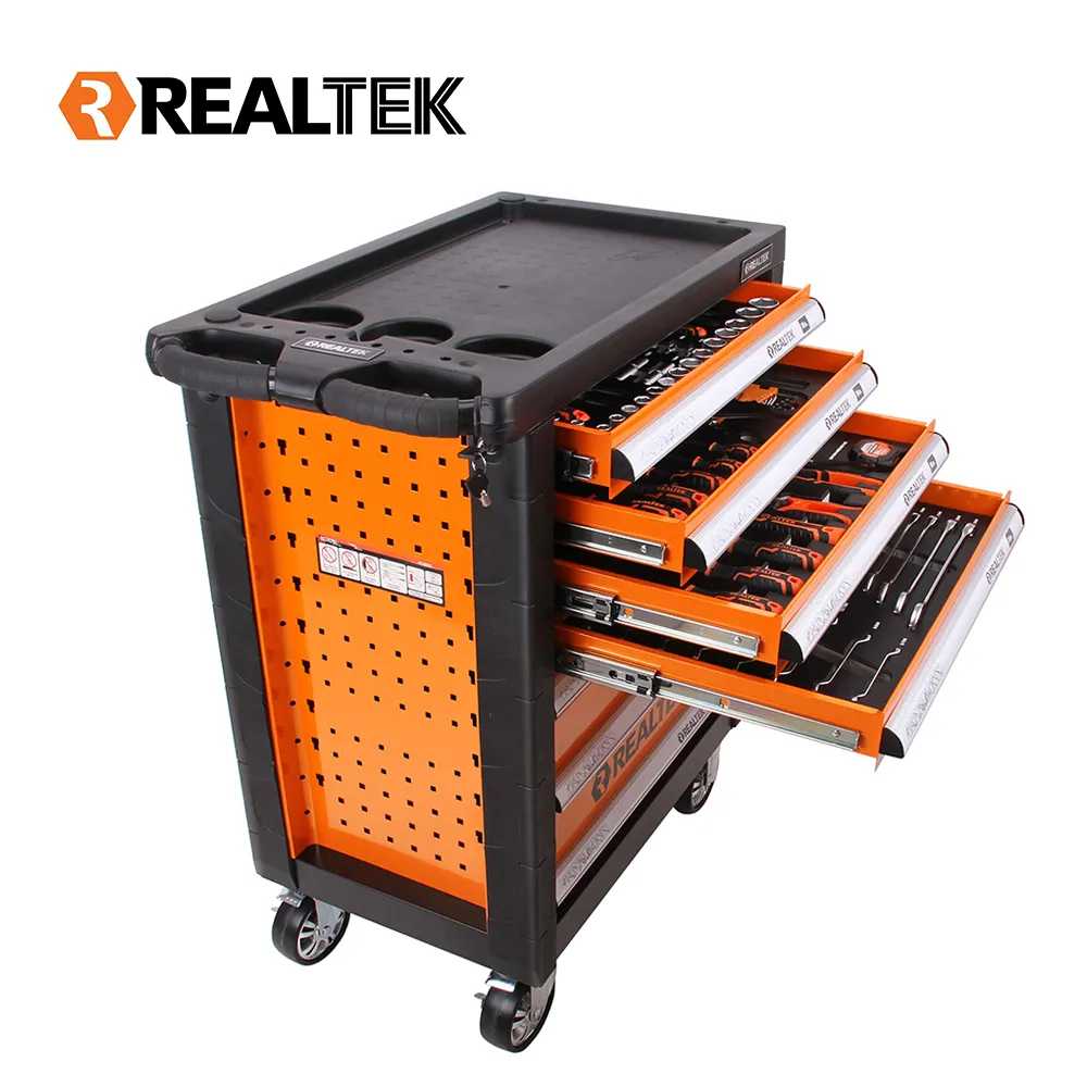 Realtek cassetto mobile vari strumenti di riparazione meccanico armadietto di stoccaggio carrello di rotolamento con le ruote