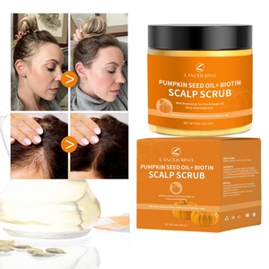 Pegatinas Personalizadas, Crema Exfoliante para el Cuero Cabelludo con Aceite de Semillas de Calabaza Orgánico y Biotina, Tratamiento Capilar 2 en 1, Reduce la Caspa, Hidrata y Humecta - Product Image 1
