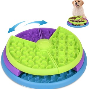 Pet Slow Feeder Bowl Food Choking Dog Bowl <b>Puzzle</b> Feeders Non Food Feeding Dishes Healthy Pets Spin Board Pet Supplies - Product Image 1