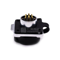M16 LP16 soket colokan kabinet daya 2 Pin berlapis emas IP67 tahan air konektor industri melingkar cepat lampu LED luar ruangan