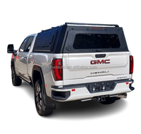 Bâche de benne manuelle étanche avec boîte de rangement verrouillable pour pick-up GMC Sierra Canyon 4x4 sans perçage