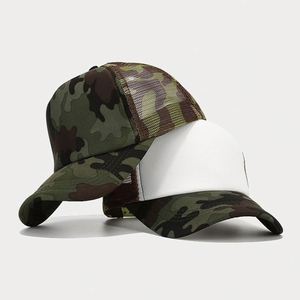 Chapeau de soleil en maille respirante camouflage pour hommes et femmes, style décontracté et tendance, inspiré du hip-hop, idéal pour le cyclisme - Product Image 1