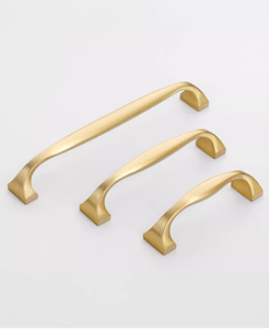 热卖黄金仿古美式实心黄铜橱柜门把手壁橱把手抽屉旋钮 - Product Image 4