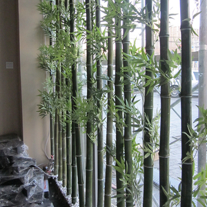 Cây Tre Nhân Tạo Màu Xanh Lá Cây Lớn Chống Nước Trang Trí Trong Nhà Bằng Nhựa Không Mùi, Tre Nhân Tạo - Product Image 2