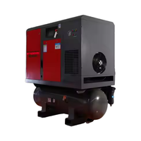 Compresseur d'air à vis intégré haute pression 20HP 16bar 4-en-1 VSD Dryer Réservoir Peinture 380V Moteur 16bar Compresseur haute pression