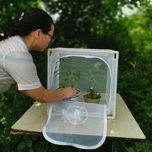 Cage d'élevage en acier solide et pliable <span class=keywords><strong>pour</strong></span> petits <span class=keywords><strong>animaux</strong></span>, habitat de papillons, <span class=keywords><strong>zoo</strong></span> <span class=keywords><strong>pour</strong></span> <span class=keywords><strong>animaux</strong></span> de compagnie, fermeture à glissière <span class=keywords><strong>pour</strong></span> insecte reptile - Product Image 3