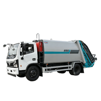 Camion per la Raccolta Rifiuti Composti da 8 Metri Cubi con Caricamento Posteriore Dongfeng Forland per Uso Comunale