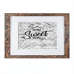 Cornice marrone 11x14 per <span class=keywords><strong>foto</strong></span> 8x10, finitura anticata e venature del legno - Product Image 2