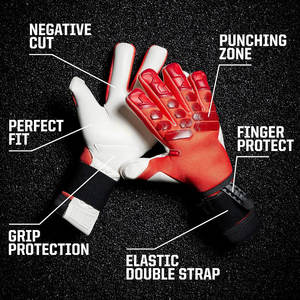 Latest Model Latex Goalkeeper Gloves High Quality Adjustable <b>Wrist</b> <b>Strap</b> Customized Colors & Sizes Unisex Adult - Product Image 2