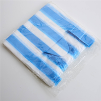 Sacs poubelles robustes et résistants en HDPE non biodégradable pour T-shirts, emballage plat (50 pièces/lot)