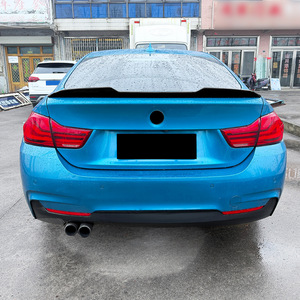 Bmw 4 Series F36 Rear Wing Spoiler Piano <b>Black</b> Carbon Fiber Texture Abs Material 2014-2020 <b>Trunk</b> Aerodynamic Design - Product Image 1
