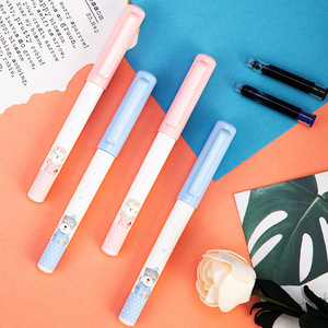 Deli A921 Fountain Pen EF Nib Refillable Ink Cartridges Posture Correction Set With Cartoon Design - Product Image 3