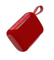 Mini haut-parleur Bluetooth portable TWS sans fil pour extérieur avec lumière RGB, étanche, basses puissantes, stéréo, radio FM, lecteur de carte TF et cordon