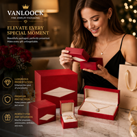 Boîte d'emballage de bijoux rouge de luxe, coffret cadeau personnalisé, boîte à bijoux rigide en papier de qualité supérieure pour bague, collier, bracelet, OEM ODM