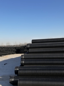 18-дюймовая двухслойная гофрированная дренажная труба HDPE dwc hdpe пластиковая водопропускная труба - Product Image 6