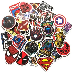 50Pcs Superhero Sticker Movies Graffiti Sticker for DIY Luggage Skateboard Laptop Vinyl Waterproof Cartoon Sticker