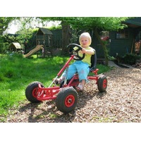 Go Karts de Pedales Rojos de 4 Ruedas para 2 Personas, de Alta Calidad, Juguetes para Niños