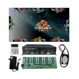 4~10 Player Fish Table Game Machine Cabinet 2048 Space War Arcade Shooting Fish Game Host Accessories