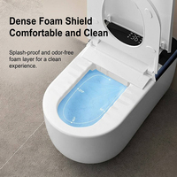 2026 WC intelligent allongé haut de gamme de luxe léger, avec siège à levage automatique vocal, chasse d'eau par induction, nettoyage automatique, double chasse d'eau, S-trap