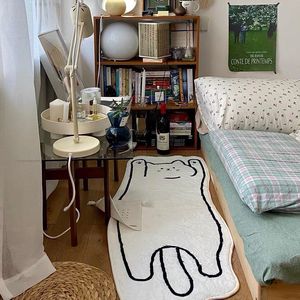Tapis de chevet en peluche chat Meowth en Carton mignon, tapis de chevet de chambre à coucher, tapis de porte en Polyester - Product Image 2