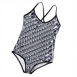 ชุดว่ายน้ำบิกินี่ผู้หญิงแบรนด์หรู ดีไซน์เนอร์ รุ่นปี 2024 ผลิตตามสั่ง เป็นมิตรต่อสิ่งแวดล้อม แห้งเร็ว เอวสูง ผลิตจากผ้าสแปนเด็กซ์/โพลีเอสเตอร์ แบบชิ้นเดียว - Product Image 2