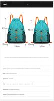 Sac à dos étanche à cordon de serrage, pliable, pour randonnée en plein air, sac de rangement multicolore pour le sport, le camping, le pique-nique, l'école, les voyages quotidiens