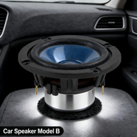 Haut-parleur de voiture universel coaxial en plastique Xuming (OEM/ODM) - Gamme moyenne Nano Carbone 45W/100W - Modèle 070 2.75 - Amélioration et modification audio