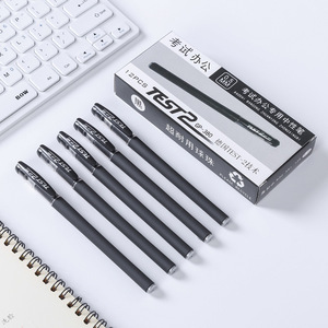 Bolígrafo Gp380 negro mate, punta de aguja de 0,5 mm, punta de bala para uso en exámenes de estudiantes de negocios - Product Image 2